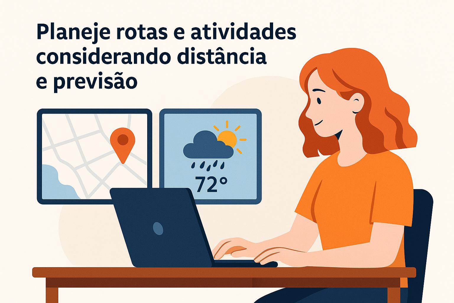 Planejamento de rotas com distância e previsão do tempo