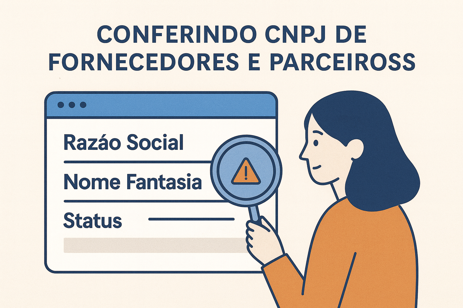 Imagem: Verificação de fornecedores e parceiros